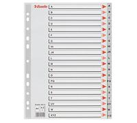 Intercalaire alphabétique en polypropylène multidrill a-z Format A4 gris Couleur esselte