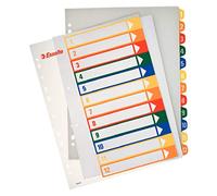 Esselte - Index de projets 100214 - PP imprimable - Format A4 - 1-12 positions