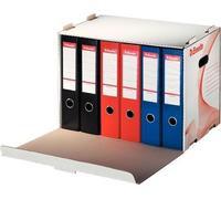 Esselte 10964 Boîte de classement pour 6 dossiers, ouverture frontale, blanc