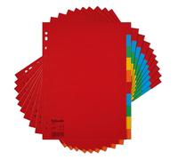 Esselte Lot de 10 intercalaires colorés A4 pour classeurs à anneaux et classeurs à levier, fabriqués à partir de carton durable