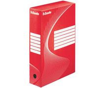 Esselte 128412 Boîte d'archives - DIN A4, largeur dos 8 cm, rouge