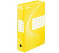 Esselte 128413 Boîte d'archives - DIN A4, largeur dos 8 cm, jaune