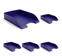 Esselte 15652 Corbeille à courrier A4 Bleu (Lot de 5)