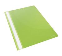 Esselte 28317 Chemise en Plastique A4 avec Rabat Transparent, Vert, 1 Paquet de 25 Unités