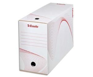 Esselte 407189 Boîte Archives Carton Standard 245 x 150 x 345mm Papier Blanc