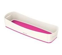 Leitz Bac de rangement MyBox – grand ABS – blanc et rose