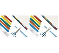 Esselte 55002 Sachet de 5 Bandes auto-adhésives Assortis (Lot de 2)