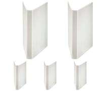 Esselte - 55292 - Classeur à Anneaux personnalisable - A4 Maxi - Capacité de 230 feuilles - Carton recouvert de polypropylène - 4 anneaux - Blanc Anneaux 25 mm (Lot de 5)