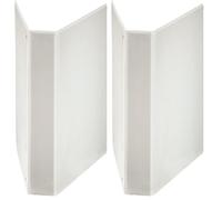 Esselte - 55295 - Classeur à anneaux personnalisable - A4 Maxi - Capacité de 380 feuilles - Carton recouvert de polypropylène - 4 anneaux - Blanc (Lot de 2)