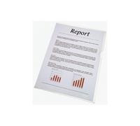 Esselte Chemise-coin Premium A4 matière lisse transparente 105 microns polypropylène – Lot de 100