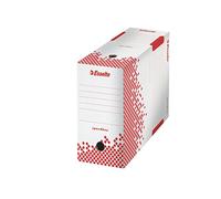 Esselte 623909 Boîte d'archivage de documents longue durée, A4, sans acide, dos 150 mm, blanc