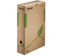 Esselte Boîte d'archives 623916 – Dos 80 mm A4 – Carton ondulé brun naturel 327×233×80 mm