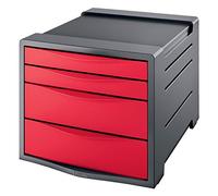 Esselte 2 Big And Small Europost Buc Drawers Rouge