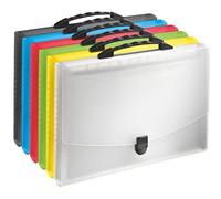 Esselte 624028 Lot de 6 Valisettes à soufflet Translucide Vivida Assorties