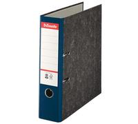 Esselte, A4, carton, 7,5 cm, marbre, dos bleu.