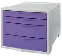 Esselte 2 Large And 2 Small Color Breeze Buc Drawers Violet