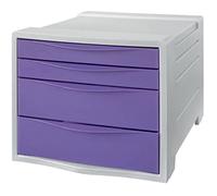 Esselte - Bloc de Classement à 4 Tiroirs, Rangement pour Documents & Fournitures, Maison / Bureau, Motif Texturé, Gamme