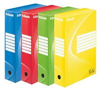 Esselte Boîte d'archives Standard A4 80 mm – Lot de 10, 600 feuilles, carton sans acide 128403