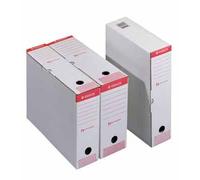 Esselte Boîte archives Boxy – Lot de 25 – Dos de 80 – Carton blanc