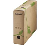 Esselte Boîte d'archivage 623916 80 mm x 327 mm x 233 mm carton ondulé marron incolore