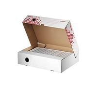Esselte Boîte d'archives Speedbox, lot de 25, 80 mm, 623910, Blanc