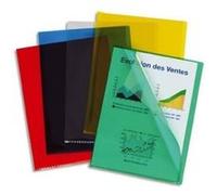 Esselte boîte de 100 pochettes coins en pvc 20 100e - incolore transparent grainé 420104 G