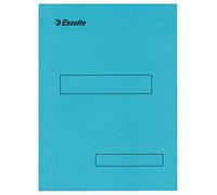 Esselte Boîte de 100 Sous-dossiers à 2 Rabats pour Dossiers Armoire et Tiroir 160 g - Bleu
