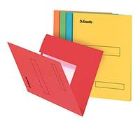 Esselte Boîte de 100 Sous-dossiers à 2 Rabats pour Dossiers Armoire et Tiroir 160g - Coloris Assortis