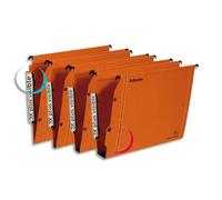 ESSELTE Boîte de 25 dossiers suspendus LMG ARMOIRE en kraft 240g. Fond 30, bouton-pression. Orange