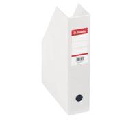 Esselte – Porte-revues 56000 en PVC A4, dos de 7 cm, blanc