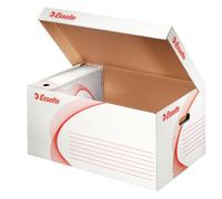 Esselte Boîte de rangement et de transport Standard - Boîtes à archives (Carton, Rouge, Blanc, Paysage, FSC, 790 g, 365 x 550 x 255 mm) 10 pièces