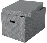 Esselte boîte de rangement Home L set de 3 pièces gris