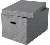 Esselte boîte de rangement Home M set de 3 pièces gris