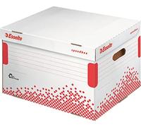 Esselte Conteneur d'archives SPEEDBOX à couvercle – pour 5 classeurs 75 mm, blanc