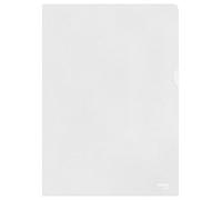 Esselte, Chemise-Coin Premium A4, Matière Grainée Mate Transparente, Polypropylène 115 Microns, Lot de 100, 54832