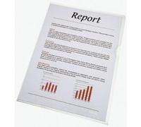 Esselte chemise tandard, a4, pp 0,08 mm ouverture en décalé à droite et au dessus 54852 G