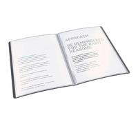 Esselte Vivida Reliure protège-documents souple en polypropylène avec 20 pochettes A4 40 feuilles Noir