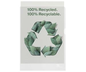 Esselte Chemises A4 Rexel Recycle, en PP gaufré ultra-résistant, lot de 100 | pour le bureau, l’école ou la maison; plastique non toxique (déchets industriels, chutes ou résidus de production).