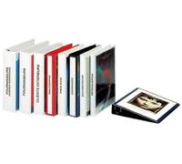Esselte Classeur à anneaux personnalisable Essentials A4 – 280 feuilles, 4 anneaux – Rouge