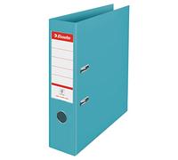 Esselte - Classeur à Levier, Capacité 500 Feuilles, Dos de 75 mm, Classeur A4 Léger & Solide, Maison / Bureau, Motif Texturé, Gamme Colour'Breeze, Bleu, 626212