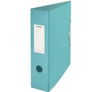 Esselte - Classeur à Levier, Capacité 500 Feuilles, Dos de 82 mm, Classeur A4 Léger, Maison / Bureau, Motif Texturé, Gamme Colour'Breeze, Bleu, 626217