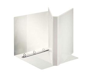 ESSELTE Classeur Display en PP personnalisable (3 poches) à anneaux 4-20 - rot - f to maxi - blanc - 394751000