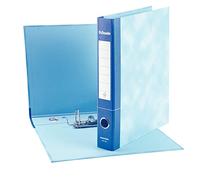 Esselte Classeur Essentials avec mécanisme à levier et avec étui, format protocole, carton, dos 5 cm, bleu, lot de 8