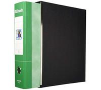 Esselte Classeur Essentials avec mécanisme à levier et avec étui, format protocole, carton, dos 5 cm, vert, lot de 8