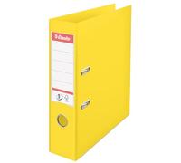 Esselte, Classeurs à levier A4 N°1, Jaune, Dos de 75 mm, Plastique, Lot de 1, Gamme Vivida, 624070