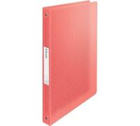 Esselte - Colour'Breeze carnet à anneaux, 4 anneaux, PP, ft A4, avec couverture souple, corail