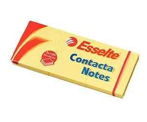 Esselte Contacta 83012 Pack de 3 Blocs-notes Jaune