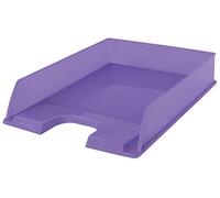 Esselte - Corbeille à Courrier A4 Empilable, Rangement pour Documents, Catalogues, Brochures & Magazines, Maison / Bureau, Motif Texturé, Gamme Colour'Breeze, Lavande, 628454