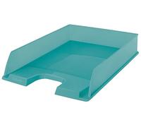 Esselte - Corbeille à Courrier A4 Empilable, Rangement pour Documents, Catalogues, Brochures & Magazines, Maison / Bureau, Motif Texturé, Gamme Colour'Breeze, Bleu, 626274