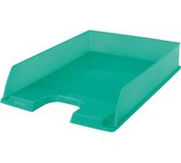 Esselte - Corbeille à Courrier A4 Empilable, Rangement pour Documents, Catalogues, Brochures & Magazines, Maison / Bureau, Motif Texturé, Gamme Colour'Breeze, Vert, 626275